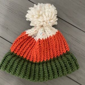 Colorful Knit Pom-Pom Beanie